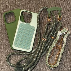 The Caep Fern and Evergreen Phone Case with Textured Grip